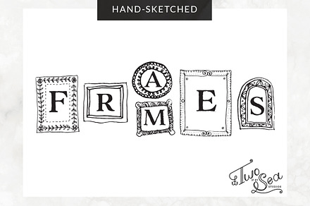 Hand-Sketched Vector Frames / Icons