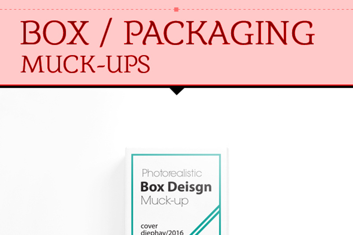 Box Mock-up, a Cups & Container Mockup by resumetemplathttps://d3es (Photo 3 of 7)