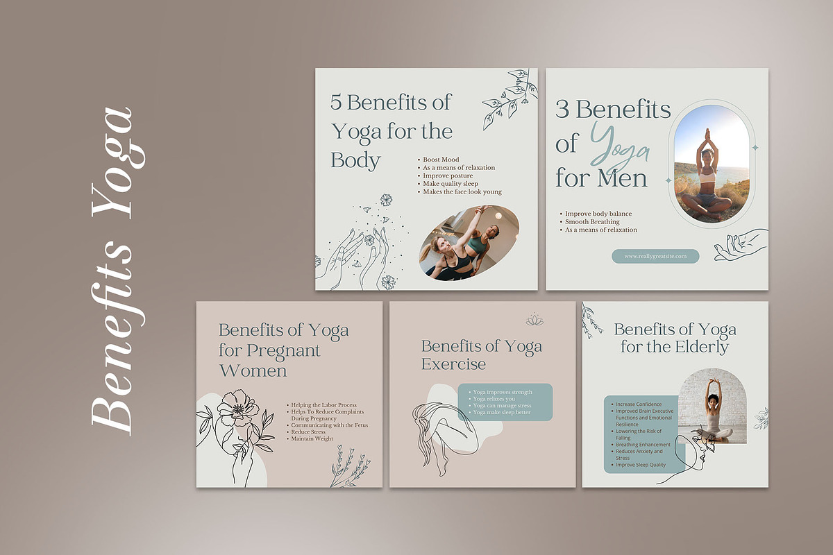 Yoga Instagram | CANVA Template, a Social Media Template by Azruca (Photo 8 of 17)