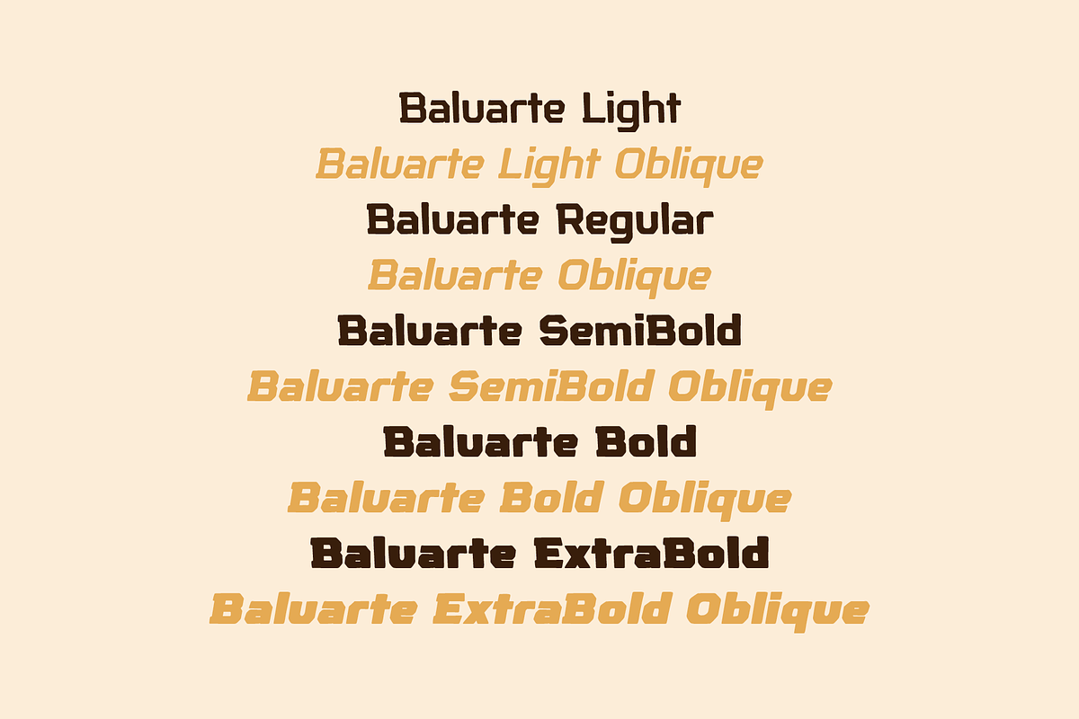 Baluarte Display Typeface, a Font by Tomas Castiglioni (Photo 3 of 15)