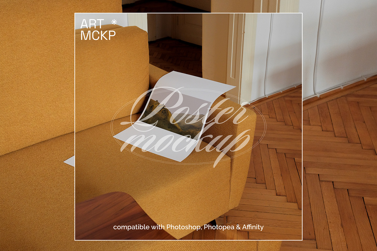 Large Din A art print mockup, a Merchandise Mockup by MCKP*ME (Photo 3 of 3)