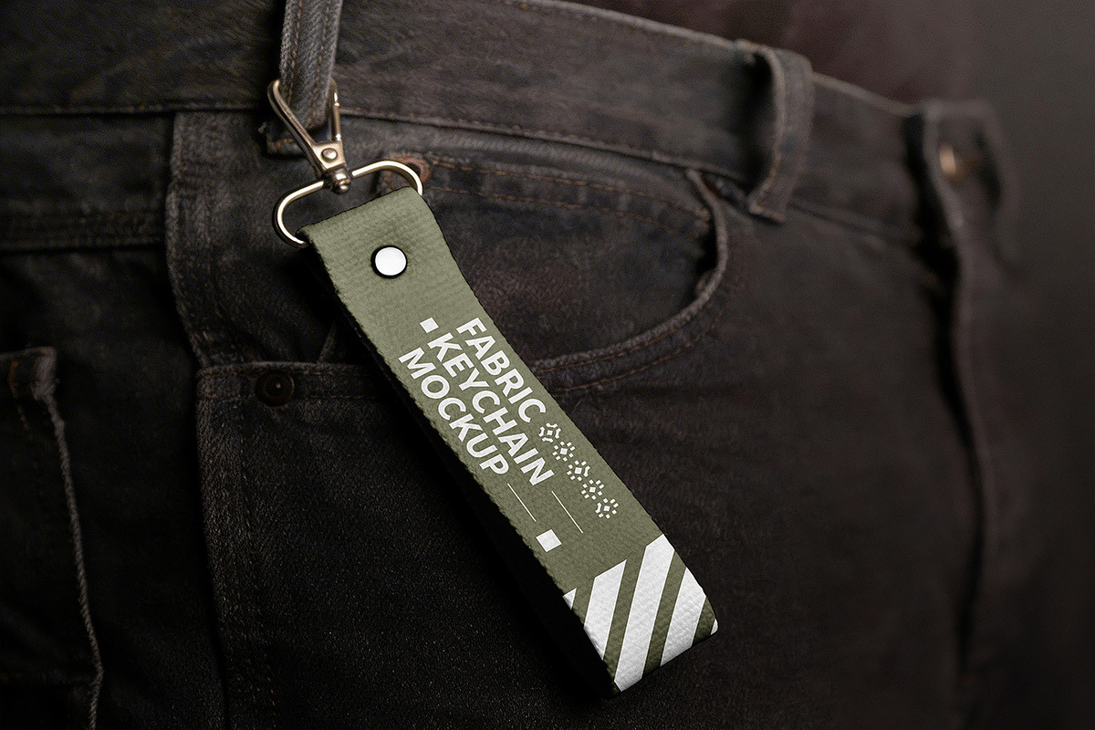 Fabric Keychain Mockup, a Product Mockup by Pitchlook.Studio (Photo 4 of 4)