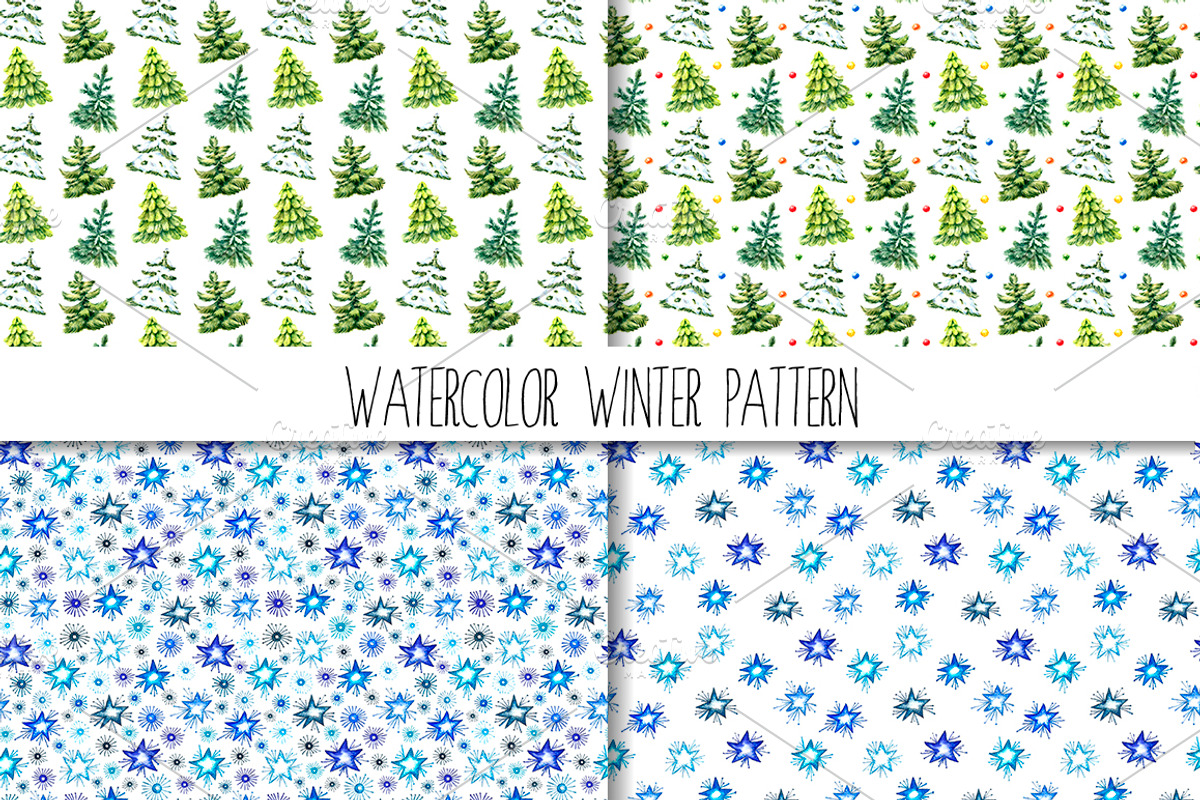 Watercolor Winter Big Set, a Decorative Illustration by Vikeriya (Photo 5 of 6)