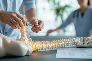 Spinal adjustment: A healthcare work, a Health & Medical Photo by Pixeness Studio