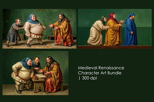 Medieval Renaissance Character, a Person Illustration by StockVerse Creative