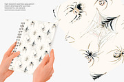 watercolor spider seamless pattern, a Pattern Graphic by Pink Studio Art (Thumbnail 4 of 4)