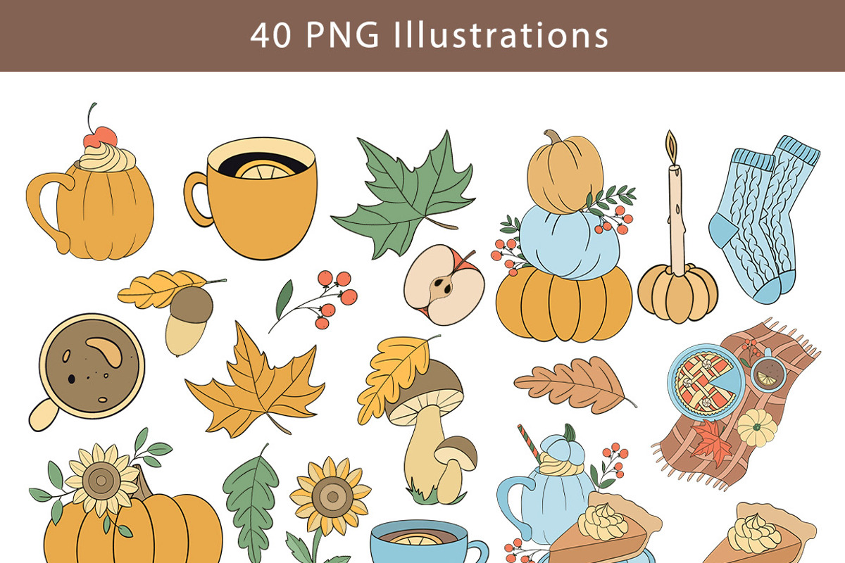 Thanksgiving Clipart, a Seasonal Illustration by Mari_Caliart (Photo 2 of 9)