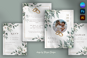 Eucalipt - Wedding Invitations Suite, an Invitation Template by Khryna Designs