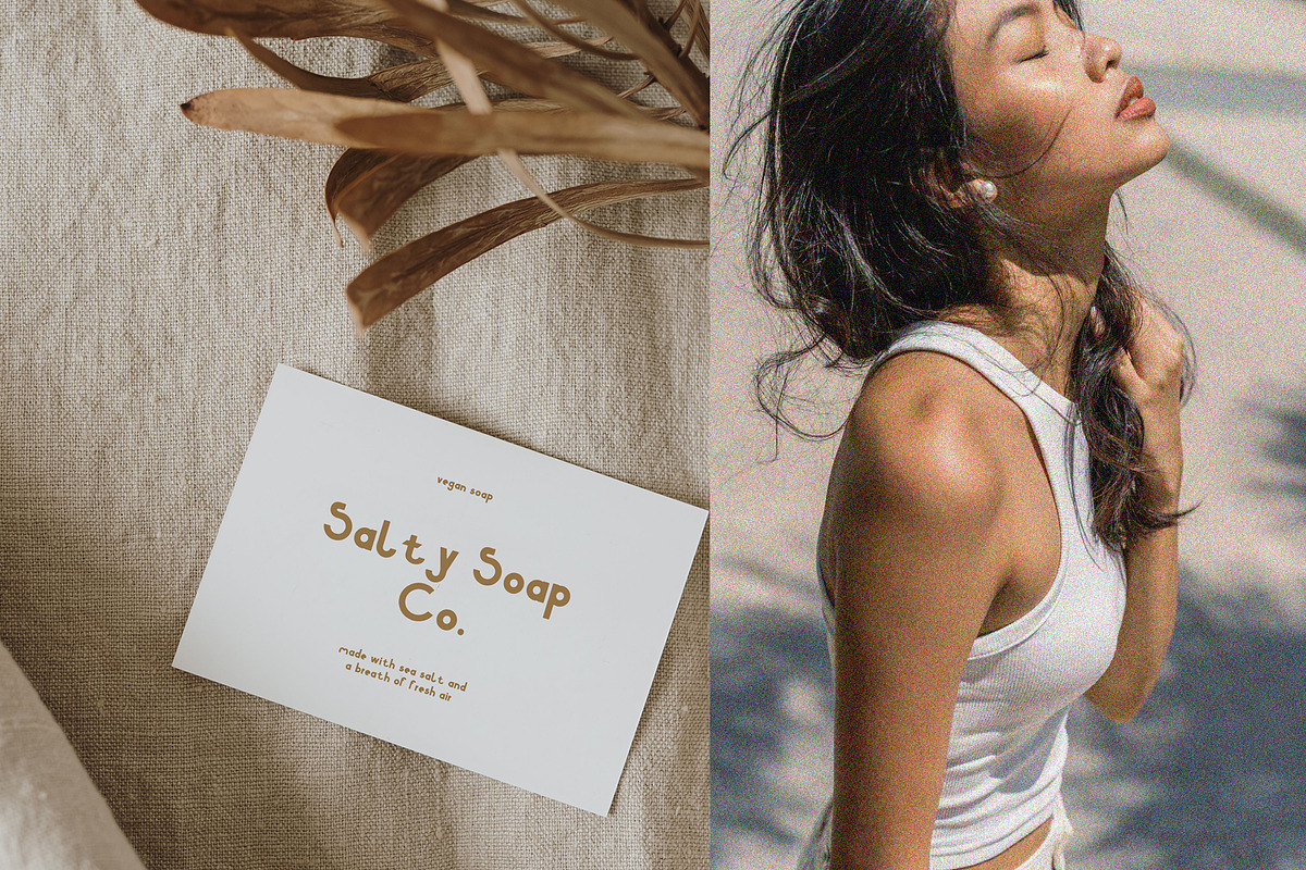 Salt Air Handmade Retro Sans Serif, a Sans Serif Font by Laras Wonderland (Photo 3 of 11)