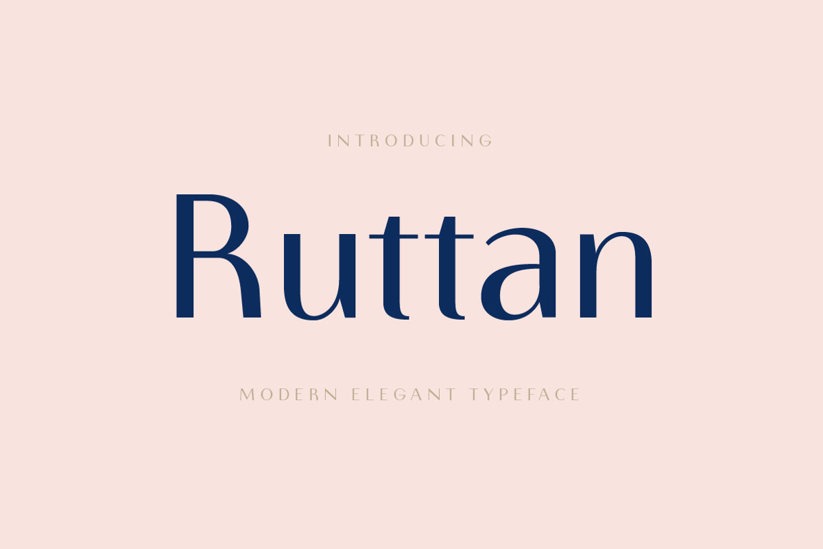 Ruttan Elegant Fonts, a Sans Serif Font by Yukita Creative (Photo 1 of 9)
