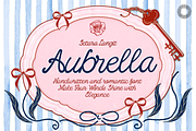 Aubrella - Whimsical Handwriting, a Script Font by Setara Langit CreativeStd (Thumbnail 1 of 9)