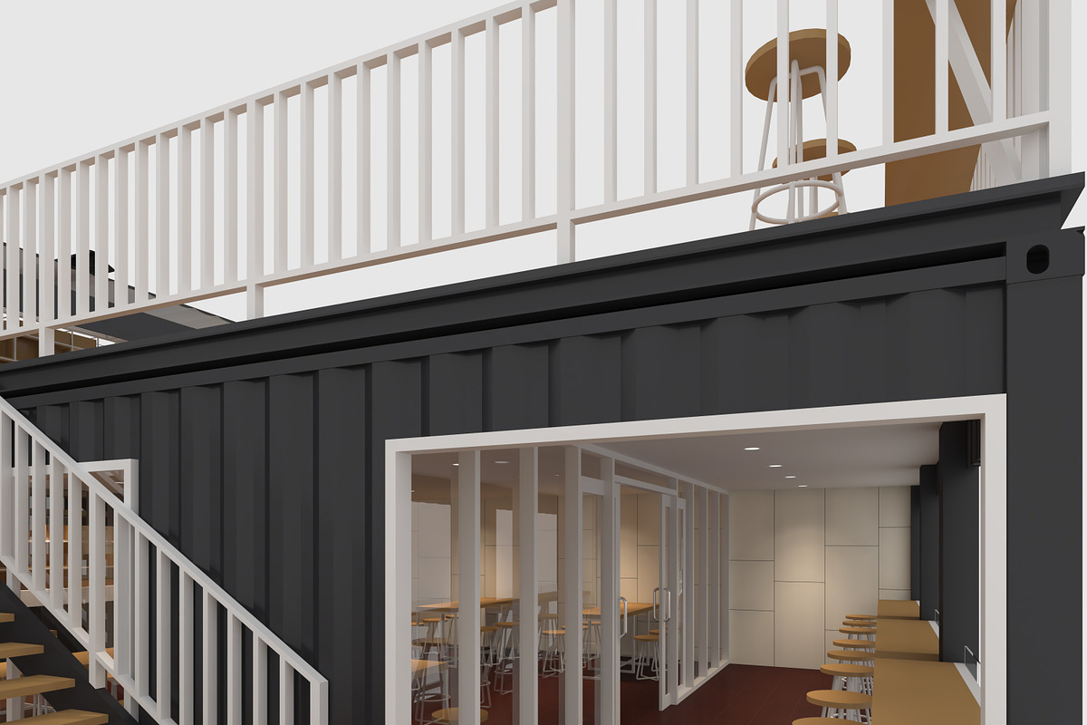 3D Model Container Cafe 9, an Architecture 3D Model by SR 3D Visual (Photo 23 of 23)