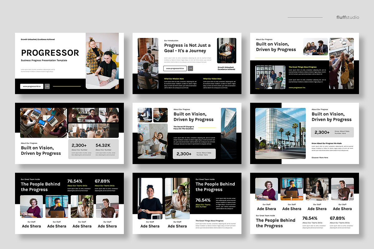 Business Progress Keynote Template, a Presentation Template by fluffstudio (Photo 2 of 4)