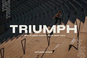Triumph Bold Wide Sans Serif Font