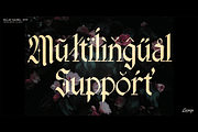 Sulat Kahel- Blackletter Typeface, a Blackletter Font by Lurinzu Studios (Thumbnail 3 of 9)