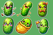 Pickle Sticker Clipart PNG, an Illustration by Designworld (Thumbnail 2 of 4)
