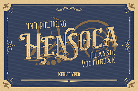 Hensoca, a Serif Font by kerismaker