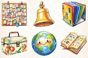 School Supplies Sublimation Clipart, a Seasonal Illustration by Rose Art (Thumbnail 3 of 4)