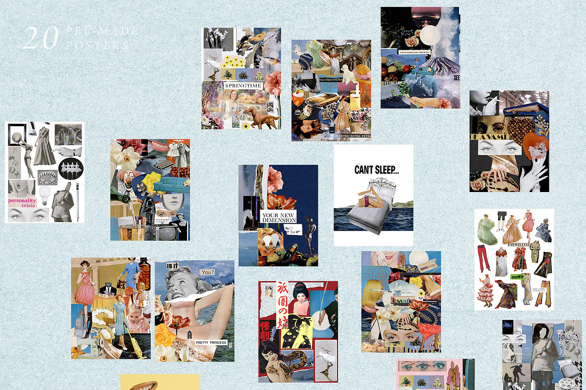 Vintage Collage Ultimate Pack, an Object Graphic by Kaleriia (Photo 12 of 15)