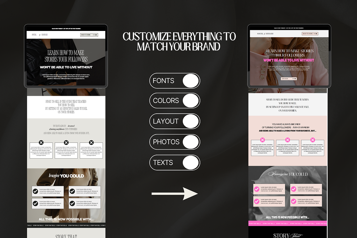 Canva sales page Website Template, a Landing Page Template by My Template Studio (Photo 4 of 6)