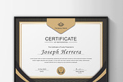 Golden Certificate Template Canva, a Stationery Template by TelaTemplates (Thumbnail 4 of 5)