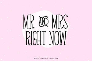 Mr. & Mrs. Right Now Font