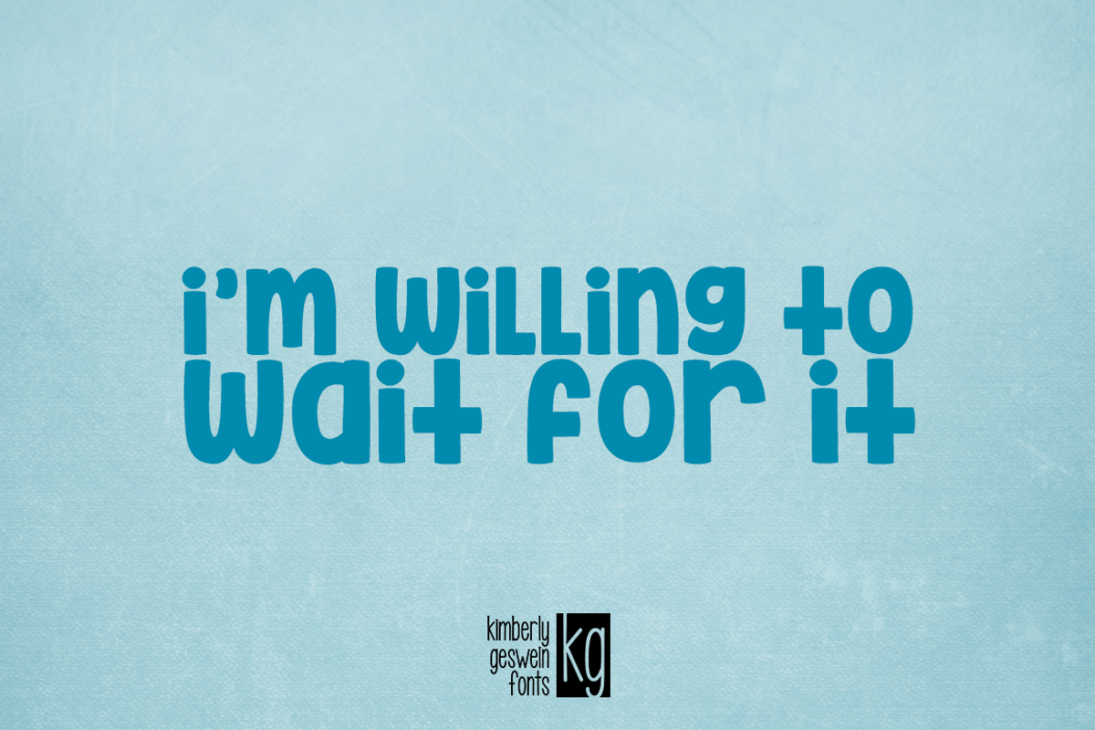KG Inimitable Original Font preview 2