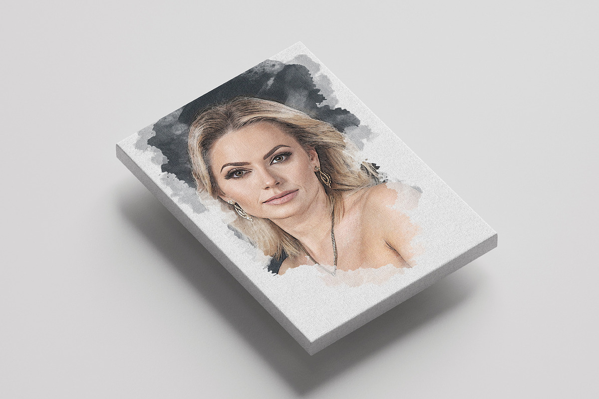 Watercolor Canvas Art Photo Effect, an Action Add-On by Photoshop Action (Photo 5 of 17)
