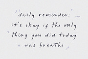 the secret things// handwritten font, a Handwritten Font by PeachCreme (Thumbnail 5 of 12)