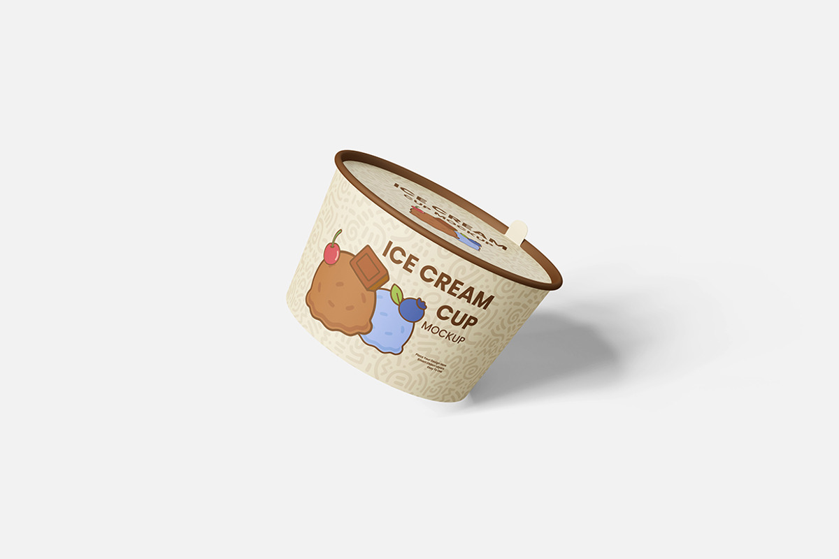 Ice Cream Cup Mockup, a Product Mockup by MrLetters (Photo 5 of 5)