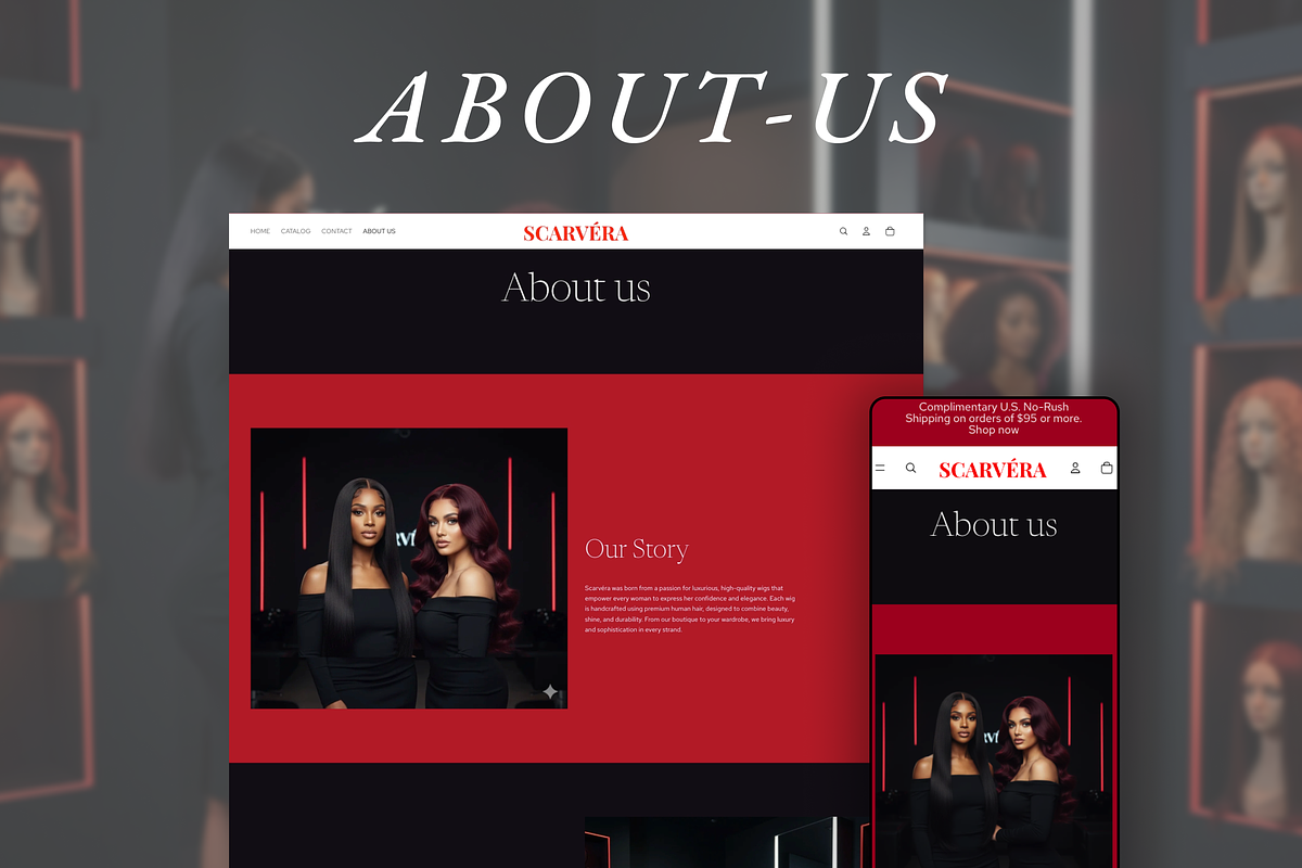 Scarvera Hair Wigs Shopify 2.0 Theme, a Shopify Template by AtelierDuVow (Photo 6 of 10)