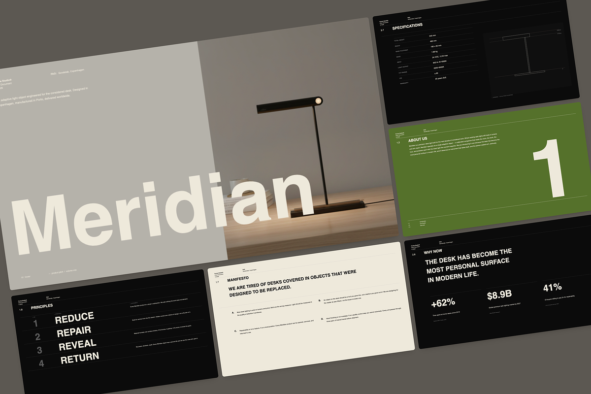 Minimal Brand Pitch Deck Template, a Presentation Template by Oday Noon (Photo 1 of 23)
