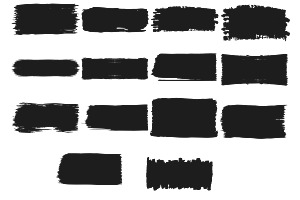 Paint Brush Swatches Set 1 Procreate