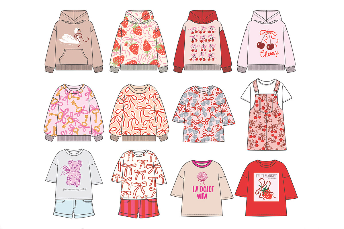 Cute bow seamless patterns, a Pattern Graphic by artnLera (Photo 7 of 7)