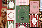 Christmas Whimsy Cards & Frames, a Background Graphic by Lana Elanor (Thumbnail 1 of 16)