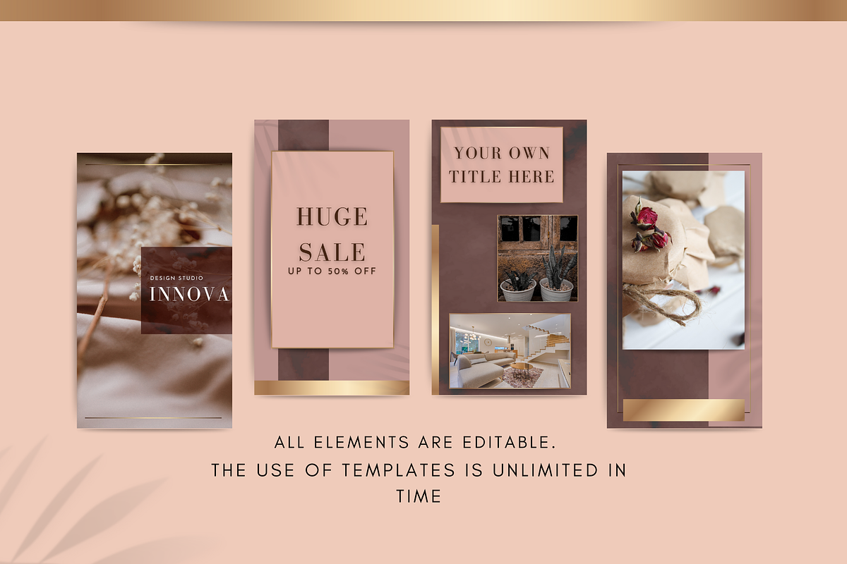 Brown Instagram Template for Canva, a Social Media Template by Innova Studio (Photo 6 of 8)