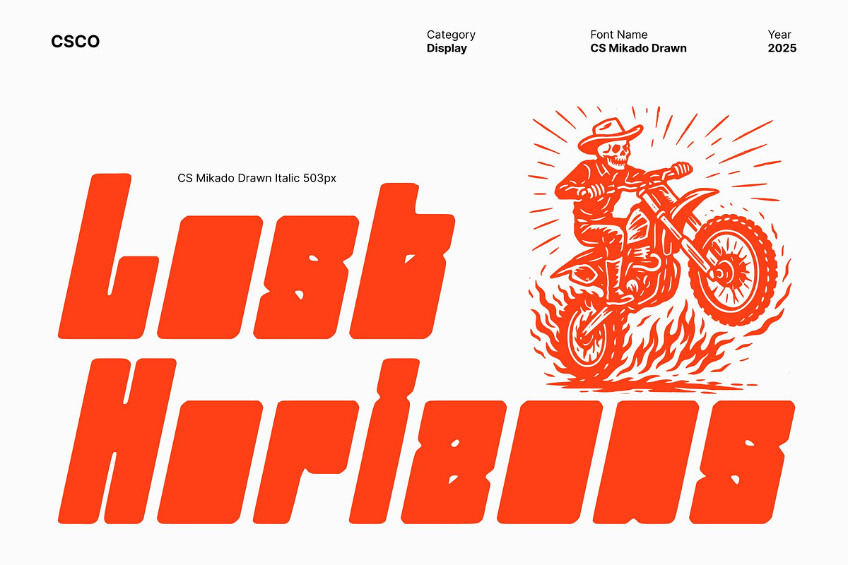 CS Mikado Drawn, a Sans Serif Font by Craft Supply Co. (Photo 7 of 8)