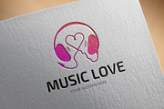 Music - Love Logo Template, a Branding & Logo Template by BdThemes (Thumbnail 1 of 3)