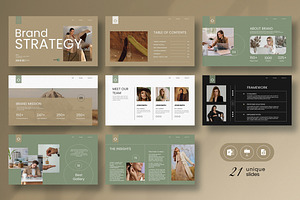 Brand Strategy Presentation Template, a Presentation Template by Pradaxa