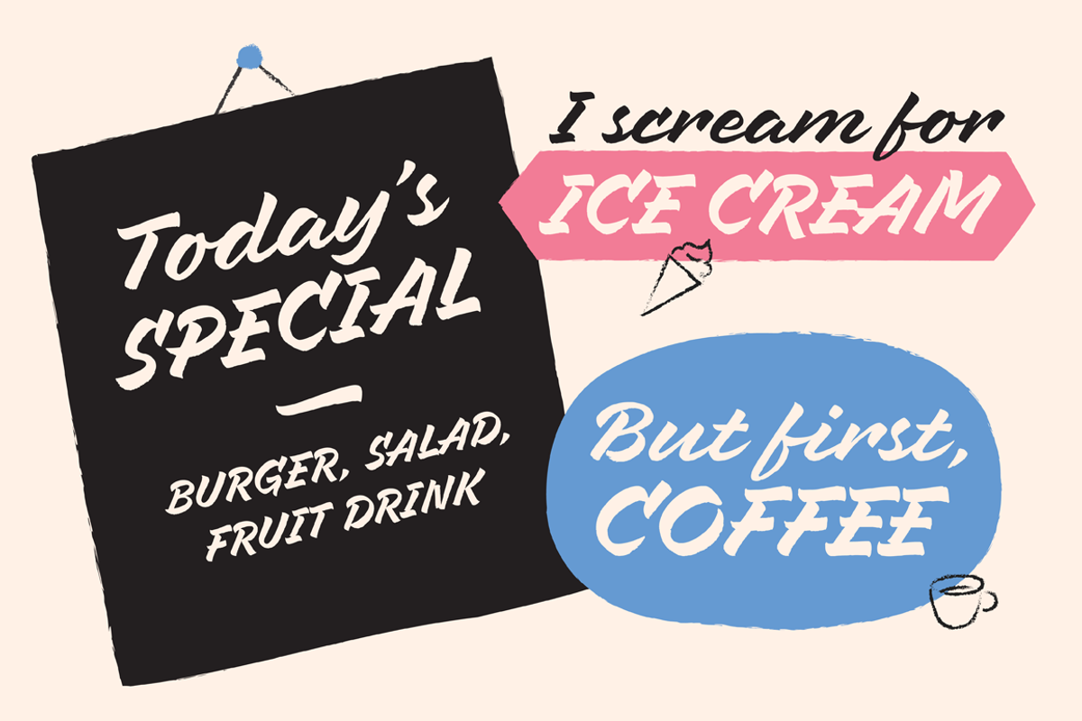 Mixed Tape Rough Font Duo (50% off) preview 2