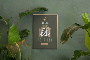 Green And Tan Aesthetic Wall Decor, a Poster Template by Bizz_District_Studio