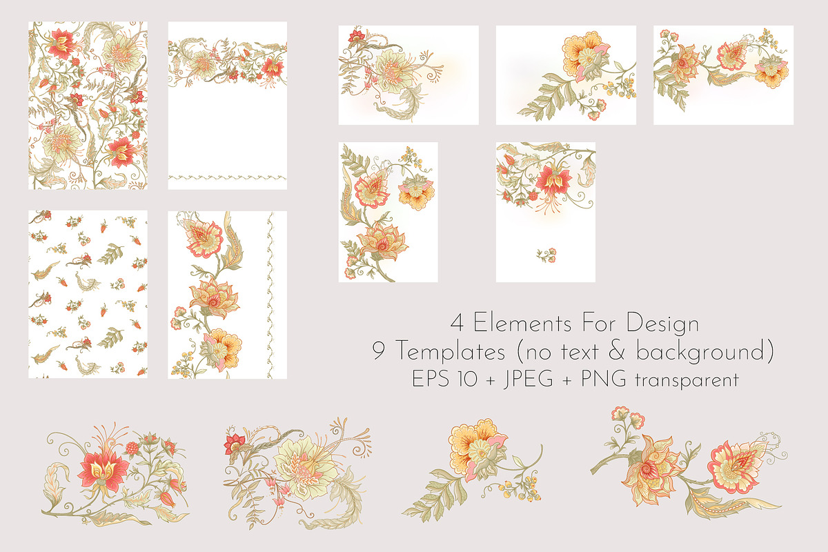 Jacobean Story - Elements for design, an Object Graphic by Elen-Lane (Photo 3 of 7)