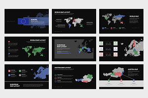 Europa : Europe Area Map Powerpoint