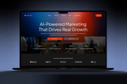 AI Marketing Landing Page, a Landing Page Template by Font Kingdom (Thumbnail 2 of 5)