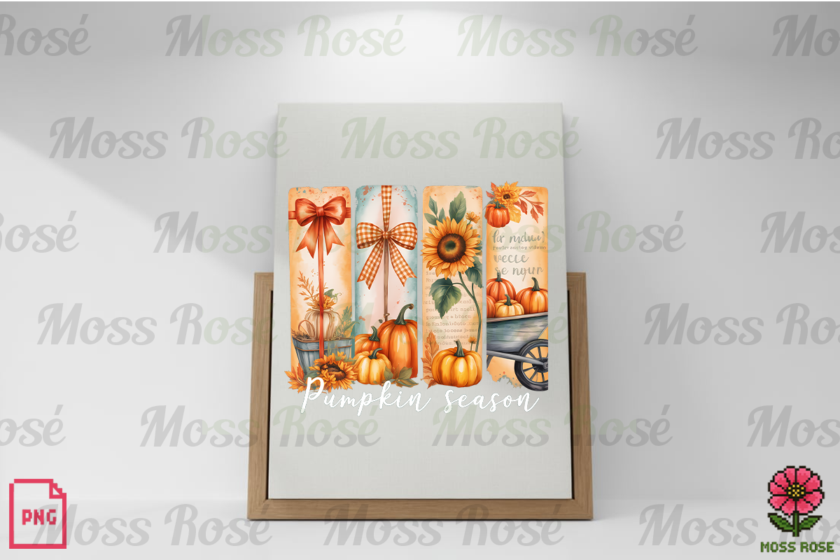 Pumpkin Season Bookmarks, a Graphic by Moss Rose (Photo 2 of 3)