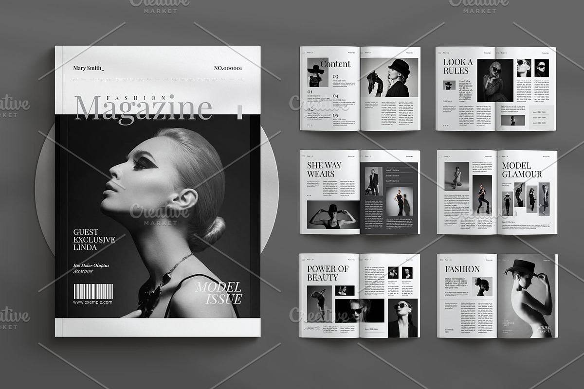 Fashion Magazine Layout, a Magazine Template by Seeing-art (Photo 1 of 11)