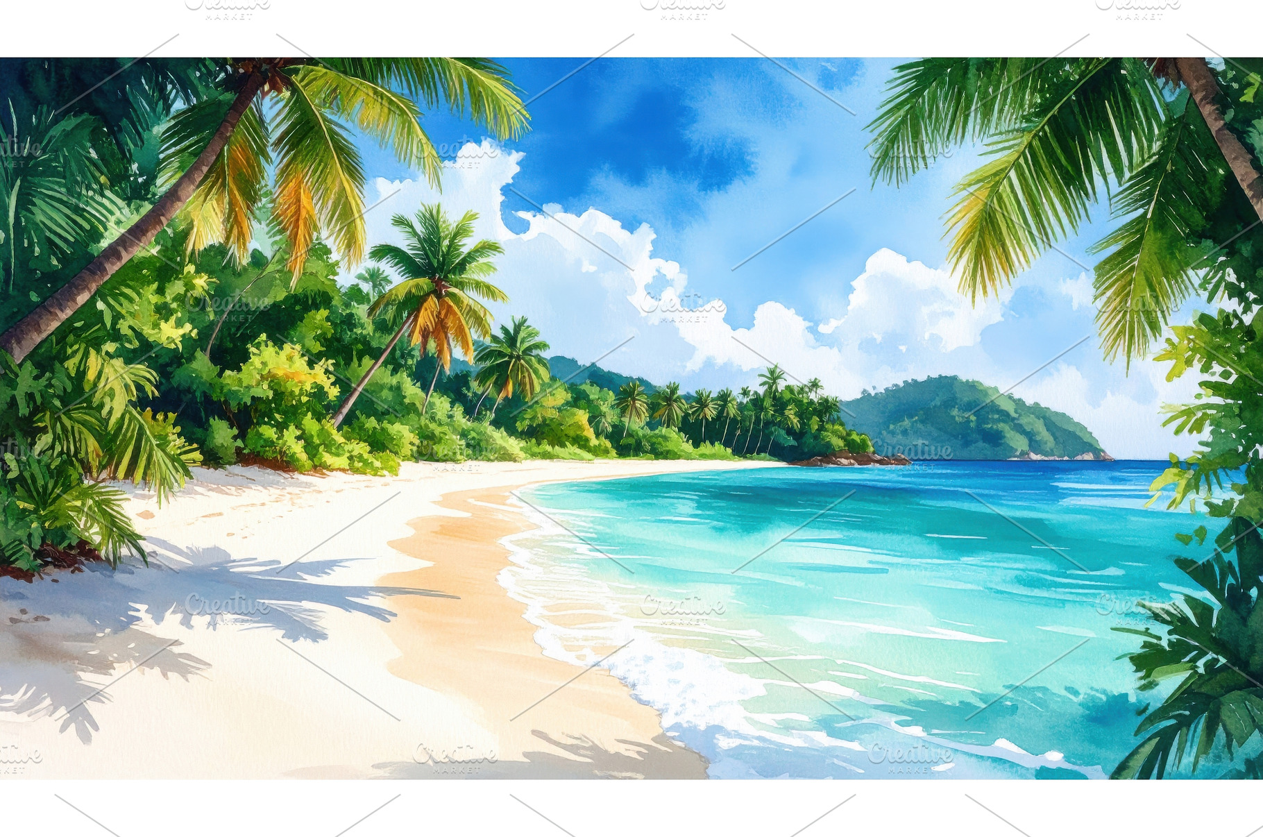 Tropical paradise beach with, a Nature Photo by Igor Tichonow