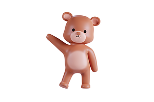 3D Pack Cute Animal Bear