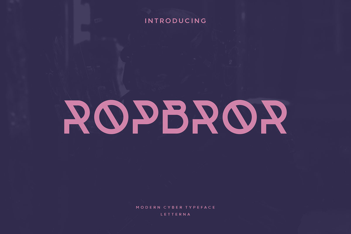 Ropbror - Modern Futuristic Typeface, a Sans Serif Font by Letterna