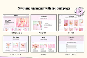 Blush Pink Wix Shop Studio Template